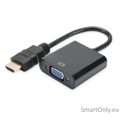Digitus | HDMI to VGA converter adapter | DA-70461 | Black Digitus | HDMI to VGA converter adapter | DA-70461 | Black