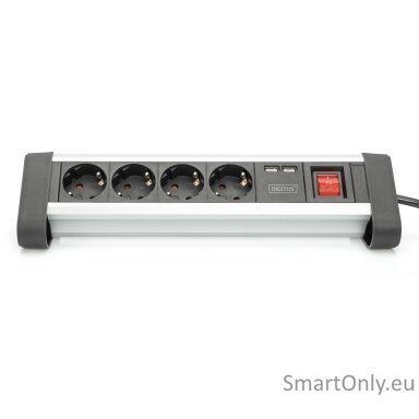 Digitus | Office Power Strip | DA-70614 | Silver/Black