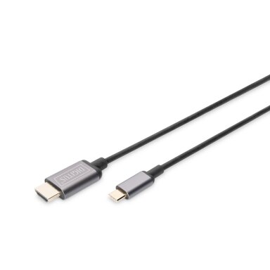 Digitus | USB Type-C to HDMI Adapter | DA-70821 | Black | USB Type-C | 1.8 m Digitus | USB Type-C to HDMI Adapter | DA-70821 | Black | USB Type-C | 1.8 m
