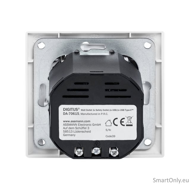 DIGITUS Safety Plug for Flush Mounting with 1 x USB Type-C, 1 x USB A Digitus 3 DIGITUS Safety Plug for Flush Mounting with 1 x USB Type-C, 1 x USB A Digitus 3