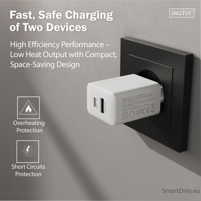 Digitus | Battery charger, 20W | DA-10300 8 Digitus | Battery charger, 20W | DA-10300 8
