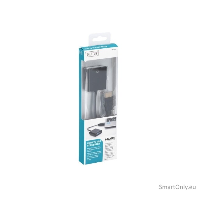 Digitus | HDMI to VGA converter adapter | DA-70461 | Black 3