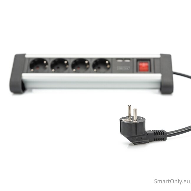 Digitus | Office Power Strip | DA-70614 | Silver/Black 2 Digitus | Office Power Strip | DA-70614 | Silver/Black 2