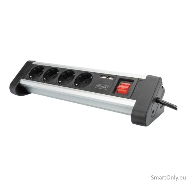 Digitus | Office Power Strip | DA-70614 | Silver/Black 4