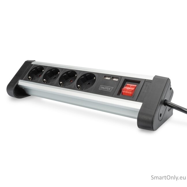 Digitus | Office Power Strip | DA-70614 | Silver/Black Digitus | Office Power Strip | DA-70614 | Silver/Black