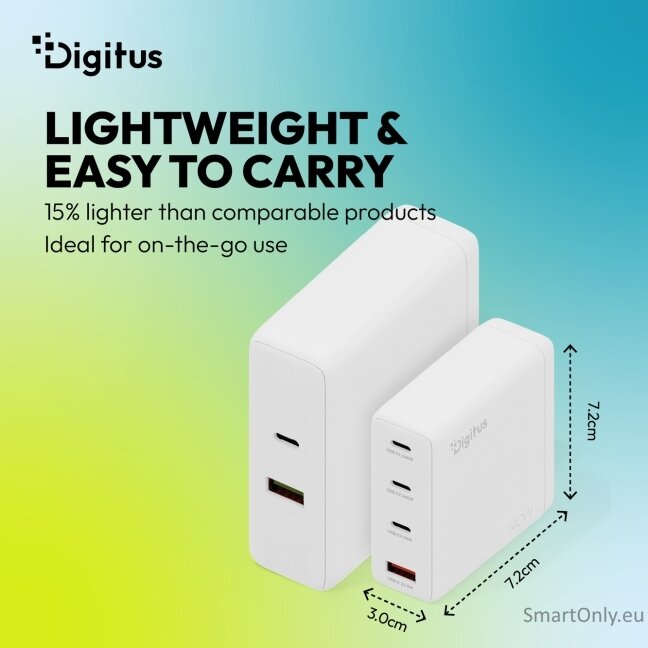 Digitus | USB GaN Charger 140W, 3x USB-C, 1x USB-A | DA-10305 4