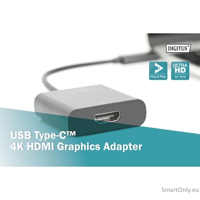 Digitus | USB Type-C to HDMI Adapter | DA-70852 | Black | USB Type-C | 0.15 m 5 Digitus | USB Type-C to HDMI Adapter | DA-70852 | Black | USB Type-C | 0.15 m 5