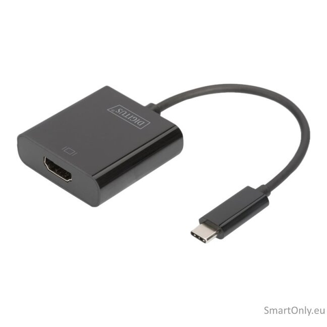 Digitus | USB Type-C to HDMI Adapter | DA-70852 | Black | USB Type-C | 0.15 m 6 Digitus | USB Type-C to HDMI Adapter | DA-70852 | Black | USB Type-C | 0.15 m 6