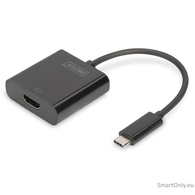Digitus | USB Type-C to HDMI Adapter | DA-70852 | Black | USB Type-C | 0.15 m Digitus | USB Type-C to HDMI Adapter | DA-70852 | Black | USB Type-C | 0.15 m