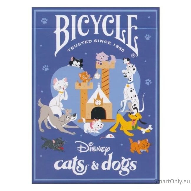 Disney Cats and Dogs žaidimo kortos Bicycle 2 Disney Cats and Dogs žaidimo kortos Bicycle 2