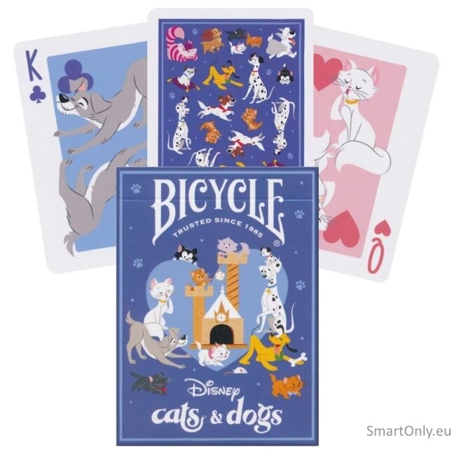 Disney Cats and Dogs žaidimo kortos Bicycle Disney Cats and Dogs žaidimo kortos Bicycle