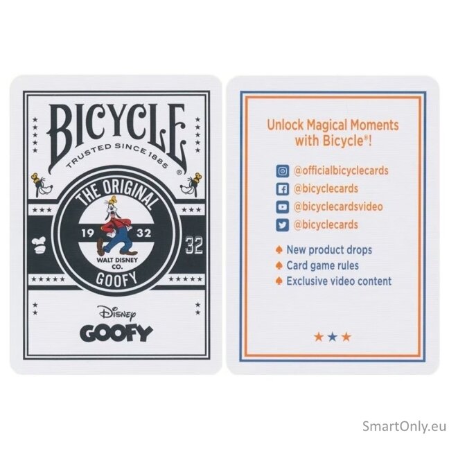 Disney Classic Goofy žaidimo kortos Bicycle 7 Disney Classic Goofy žaidimo kortos Bicycle 7
