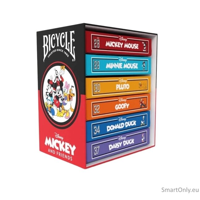 Disney Classic Mickey and Friends 6 kortų kaladžių rinkinys Bicycle Disney Classic Mickey and Friends 6 kortų kaladžių rinkinys Bicycle