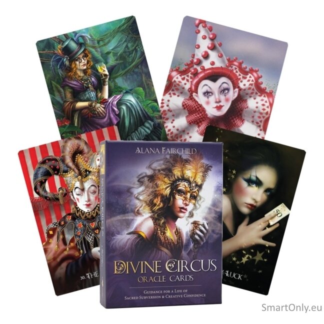 Divine Circus Oracle kortos (2 leidimas) Blue Angel Divine Circus Oracle kortos (2 leidimas) Blue Angel