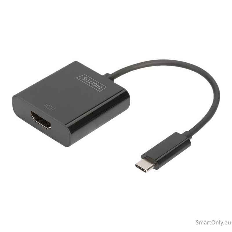 Digitus | USB Type-C to HDMI Adapter | DA-70852 | Black | USB Type-C | 0.15 m 6 Digitus | USB Type-C to HDMI Adapter | DA-70852 | Black | USB Type-C | 0.15 m 6