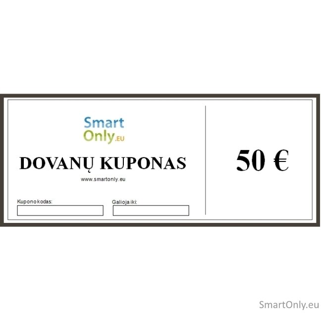 Dovanų kuponas 50 € Dovanų kuponas 50 €