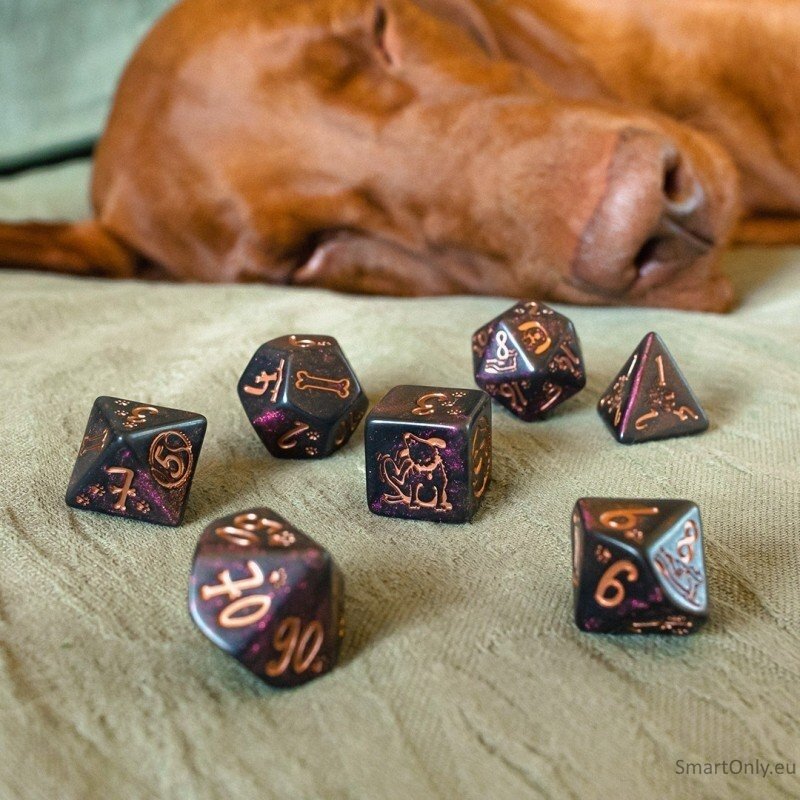 DOGS Dice Set: Luna kauliukų rinkinys 1 DOGS Dice Set: Luna kauliukų rinkinys 1