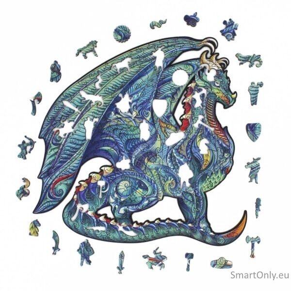 Dragon Dėlionė Iš Medžio M Dydis (150 detalių) Fantasy Puzzles 2