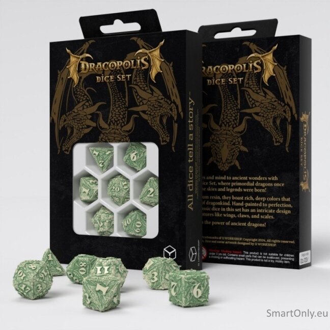 Dracopolis Dice Set - The Andean Longneck Q WORKSHOP 6 Dracopolis Dice Set - The Andean Longneck Q WORKSHOP 6