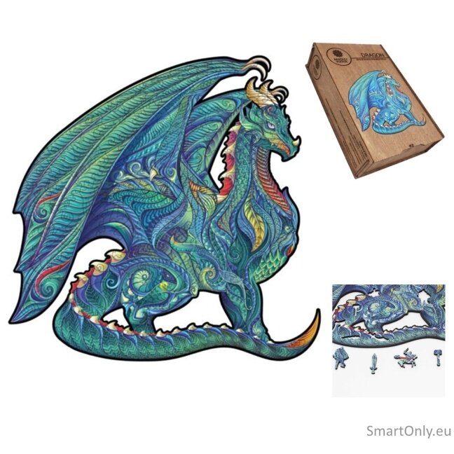 Dragon Dėlionė Iš Medžio L Dydis (300 detalių) Fantasy Puzzles Dragon Dėlionė Iš Medžio L Dydis (300 detalių) Fantasy Puzzles
