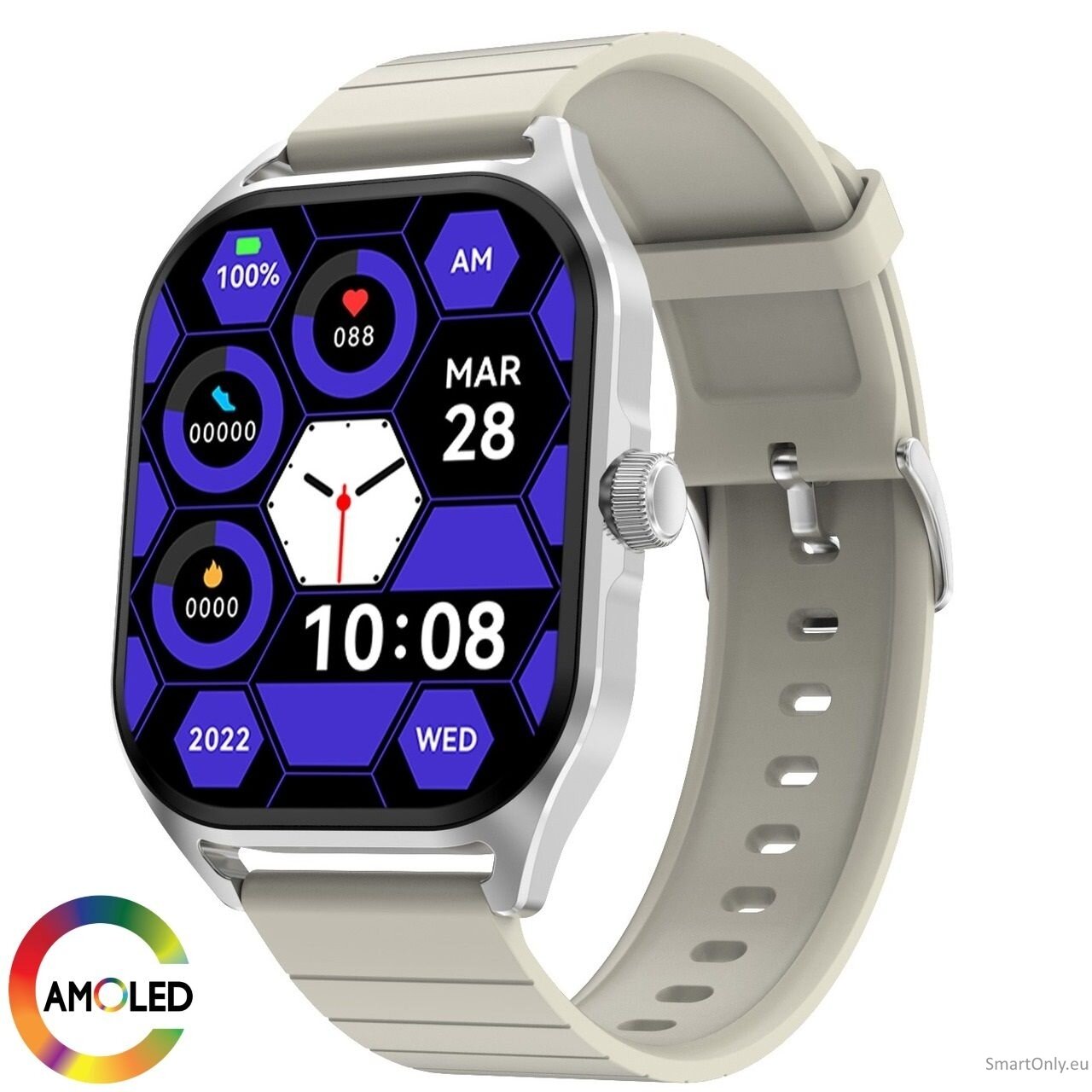 DT NO.1 DT99 Amoled Smart Watch Grey