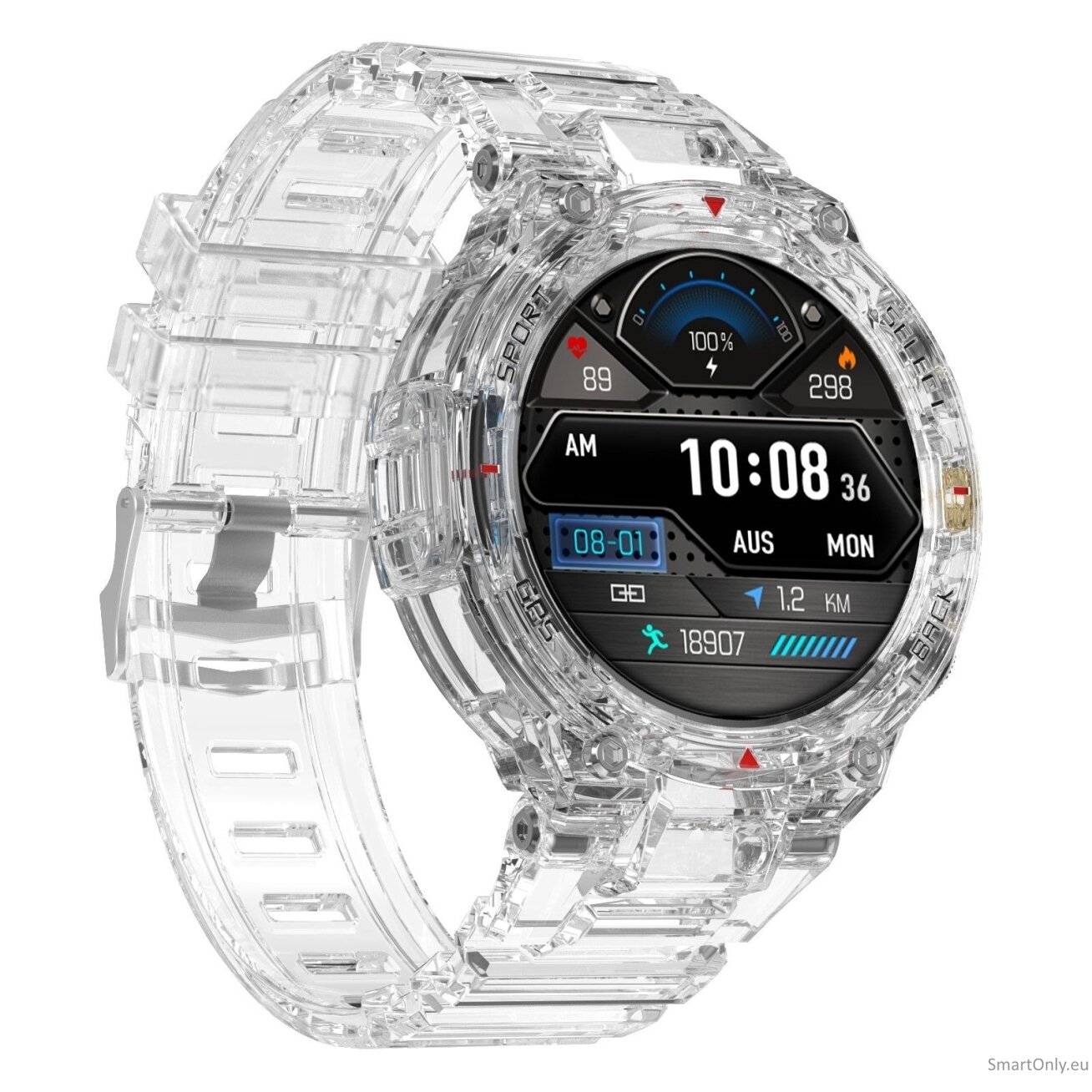 DT NO.1 DT5 Sport Smart Watch Transparent 1 DT NO.1 DT5 Sport Smart Watch Transparent 1