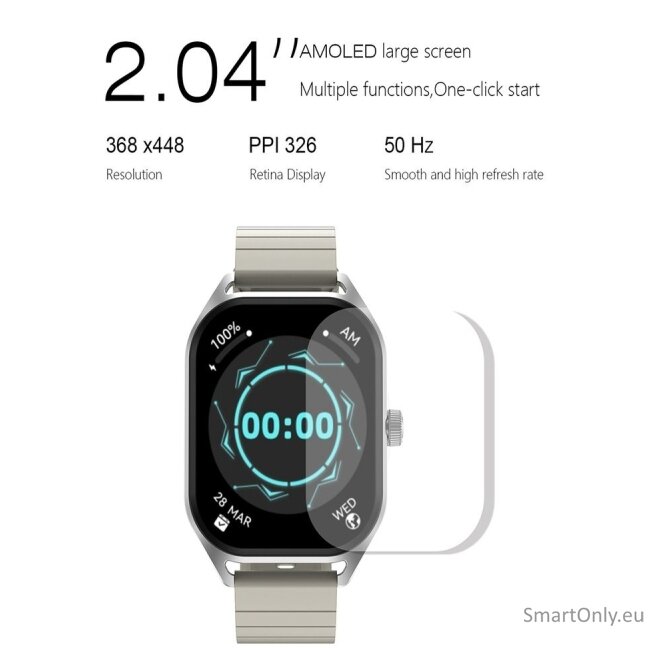 DT NO.1 DT99 Amoled Smart Watch Grey 7