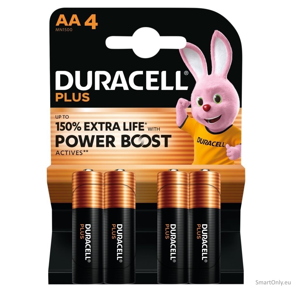 Duracell AA Plus Power Boost batteries 4 pcs 1 Duracell AA Plus Power Boost batteries 4 pcs 1