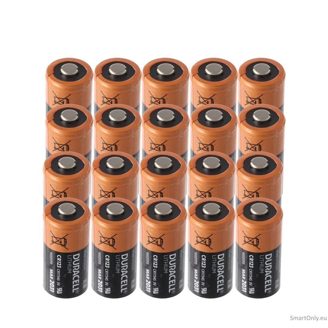 Duracell CR123 ličio baterijos 20 vnt. Duracell CR123 ličio baterijos 20 vnt.