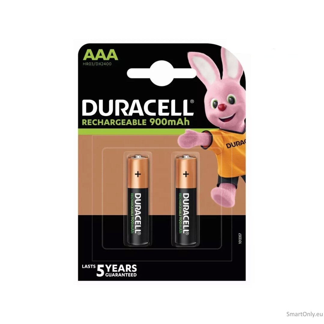 Duracell HR03 AAA Rechargeable 900mAh įkraunamos baterijos 2vnt. Duracell HR03 AAA Rechargeable 900mAh įkraunamos baterijos 2vnt.
