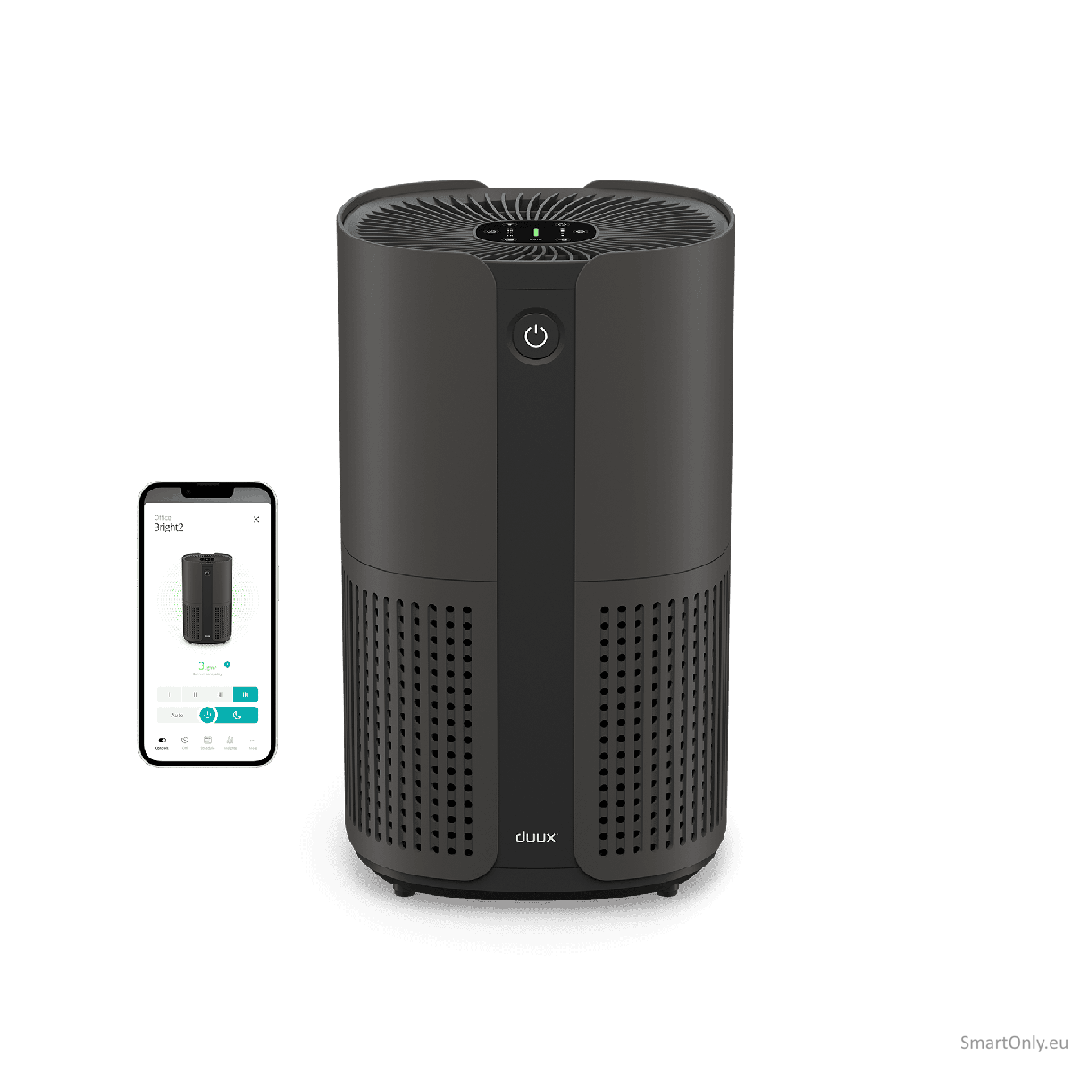 Duux Smart Air Purifier | Bright 2 | 4-22 W | Suitable for rooms up to 42 m² | Black Duux Smart Air Purifier | Bright 2 | 4-22 W | Suitable for rooms up to 42 m² | Black
