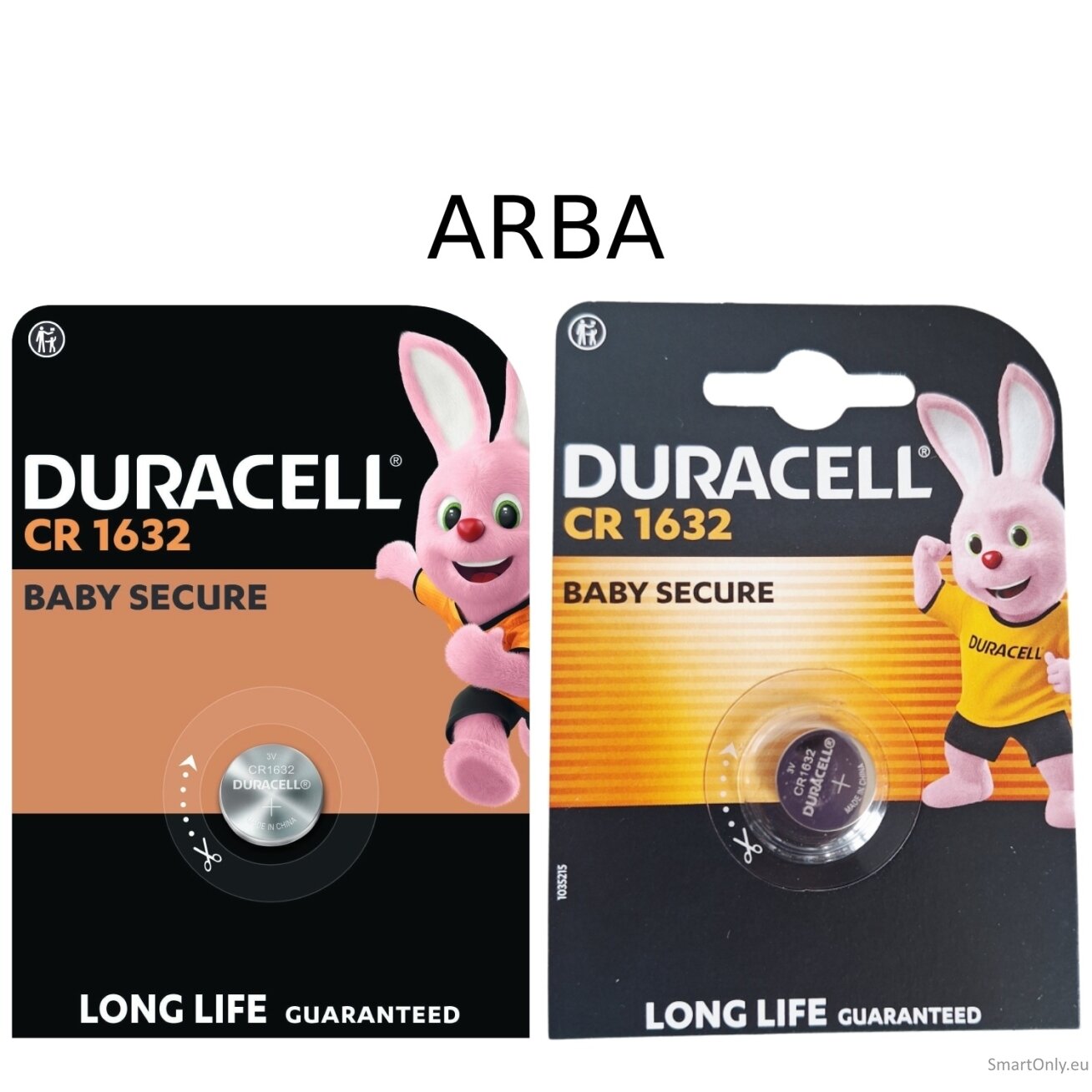 Duracell CR1632 ličio baterija 1 vnt. Duracell CR1632 ličio baterija 1 vnt.