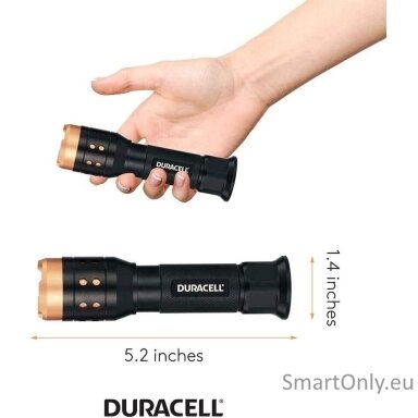 Duracell Aluminum Focusing LED Flashlight 550 Lumens prožektorius Duracell Aluminum Focusing LED Flashlight 550 Lumens prožektorius