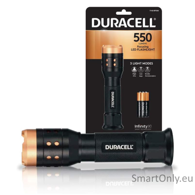 Duracell Aluminum Focusing LED Flashlight 550 Lumens prožektorius Duracell Aluminum Focusing LED Flashlight 550 Lumens prožektorius