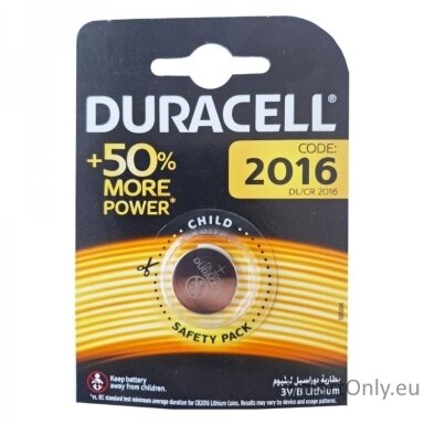 Duracell CR2016 3V DL2016 Lithium battery 1pcs Duracell CR2016 3V DL2016 Lithium battery 1pcs