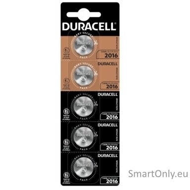 Duracell CR2016 HSDC 3V DL2016 Lithium batteries 5pcs Duracell CR2016 HSDC 3V DL2016 Lithium batteries 5pcs