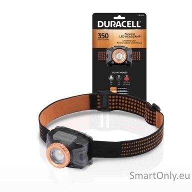 Duracell Focusing Led Headlamp 350 Lumens prožektorius ant galvos Duracell Focusing Led Headlamp 350 Lumens prožektorius ant galvos
