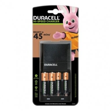 Duracell Hi-speed charger CEF27 Baterijų įkroviklis Duracell Hi-speed charger CEF27 Baterijų įkroviklis