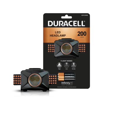Duracell Led Headlamp 200 Lumens prožektorius ant galvos Duracell Led Headlamp 200 Lumens prožektorius ant galvos
