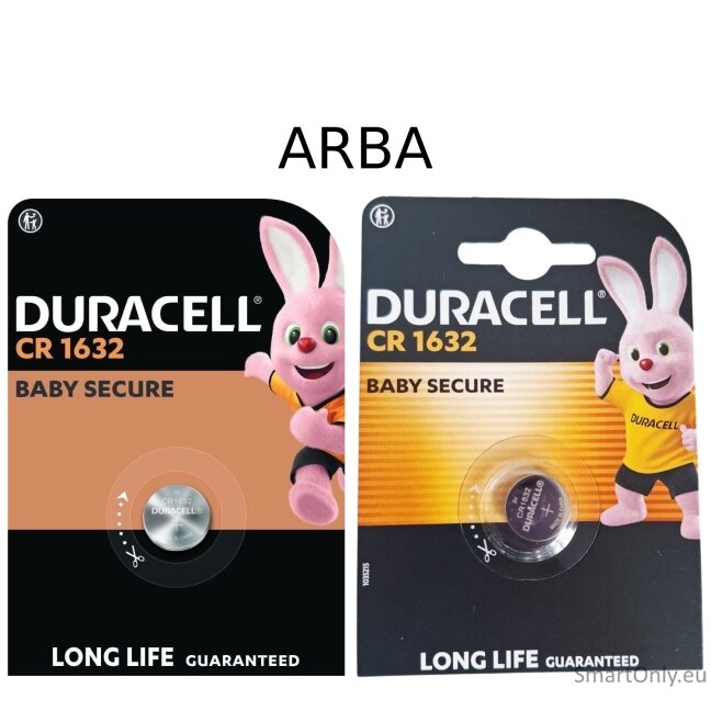 Duracell CR1632 ličio baterija 1 vnt. Duracell CR1632 ličio baterija 1 vnt.