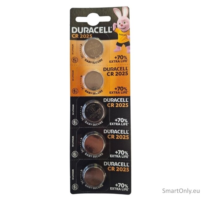 Duracell CR2025 3V Lithium batteries 5 pcs 1