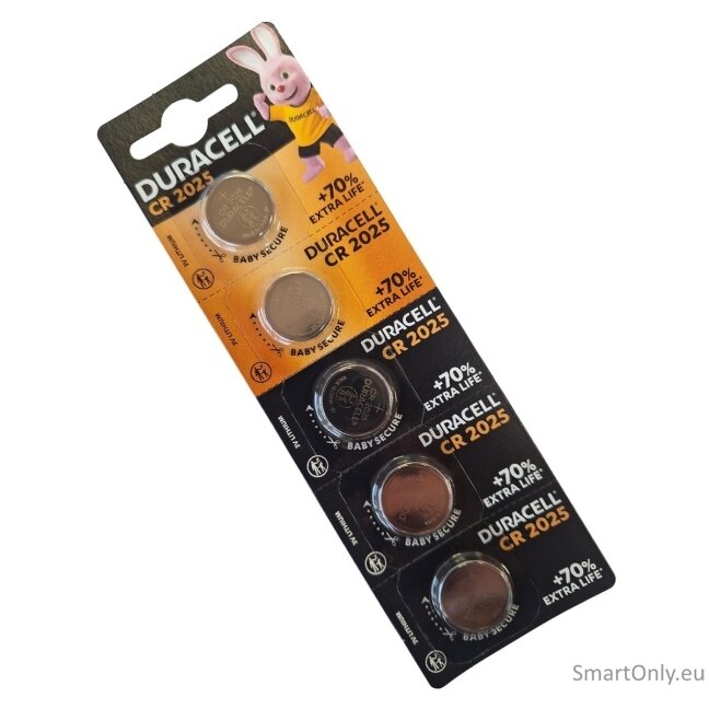 Duracell CR2025 3V Lithium batteries 5 pcs 2 Duracell CR2025 3V Lithium batteries 5 pcs 2