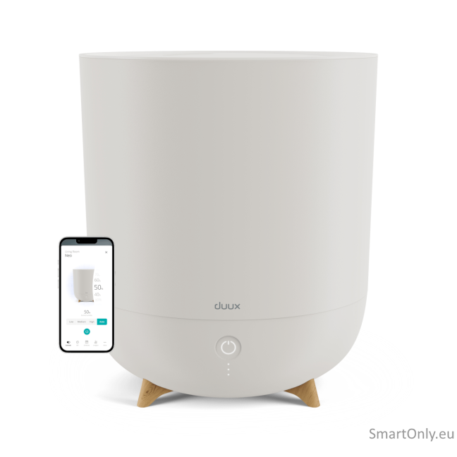 Duux | Smart Humidifier | Neo | Water tank capacity 5 L | Suitable for rooms up to 50 m² | Ultrasonic | Humidification capacity 500 ml/hr | Greige Duux | Smart Humidifier | Neo | Water tank capacity 5 L | Suitable for rooms up to 50 m² | Ultrasonic | Humidification capacity 500 ml/hr | Greige
