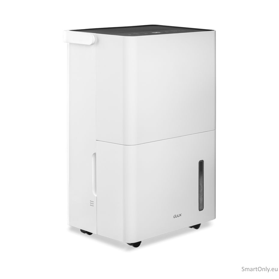 Duux Smart Dehumidifier | Bora | Suitable for rooms up to 50 m² | Water tank capacity 4 L | White 1 Duux Smart Dehumidifier | Bora | Suitable for rooms up to 50 m² | Water tank capacity 4 L | White 1