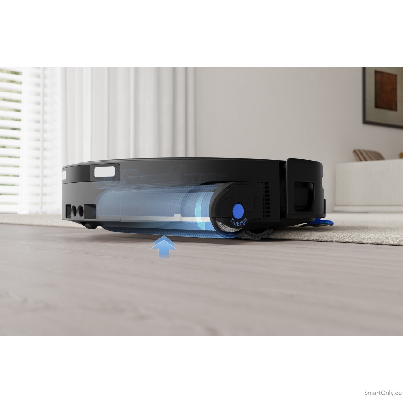 Ecovacs DEEBOT T90S PRO OMNI Vacuum Cleaner,Robot,Wet&Dry,40000Pa,TruEdge 3.0,ZeroTangle 4.0,OZMO Roller 3.0,Black+OMNI Auto-Empty Station 31