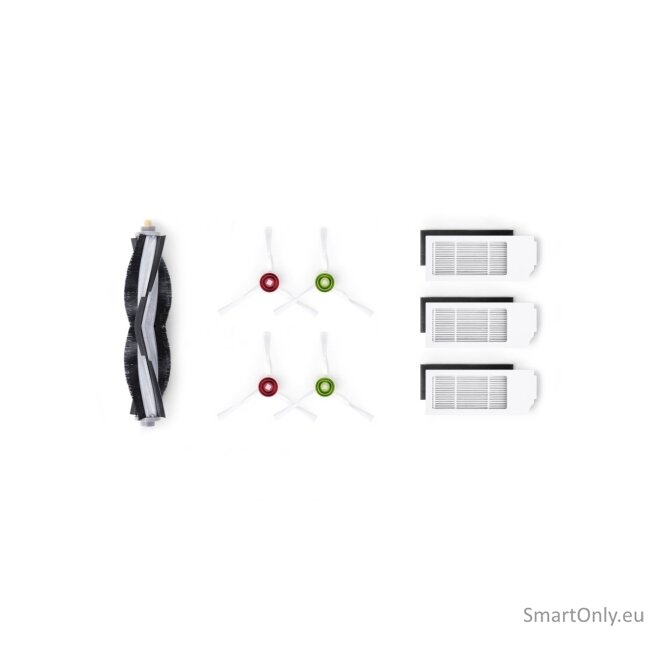Ecovacs Service Kit D-KT01-0022 1x Main Brush, 2x Side Brushes (White), 3x High Efficiency Filters, Suitable for DEEBOT T10 Family 4