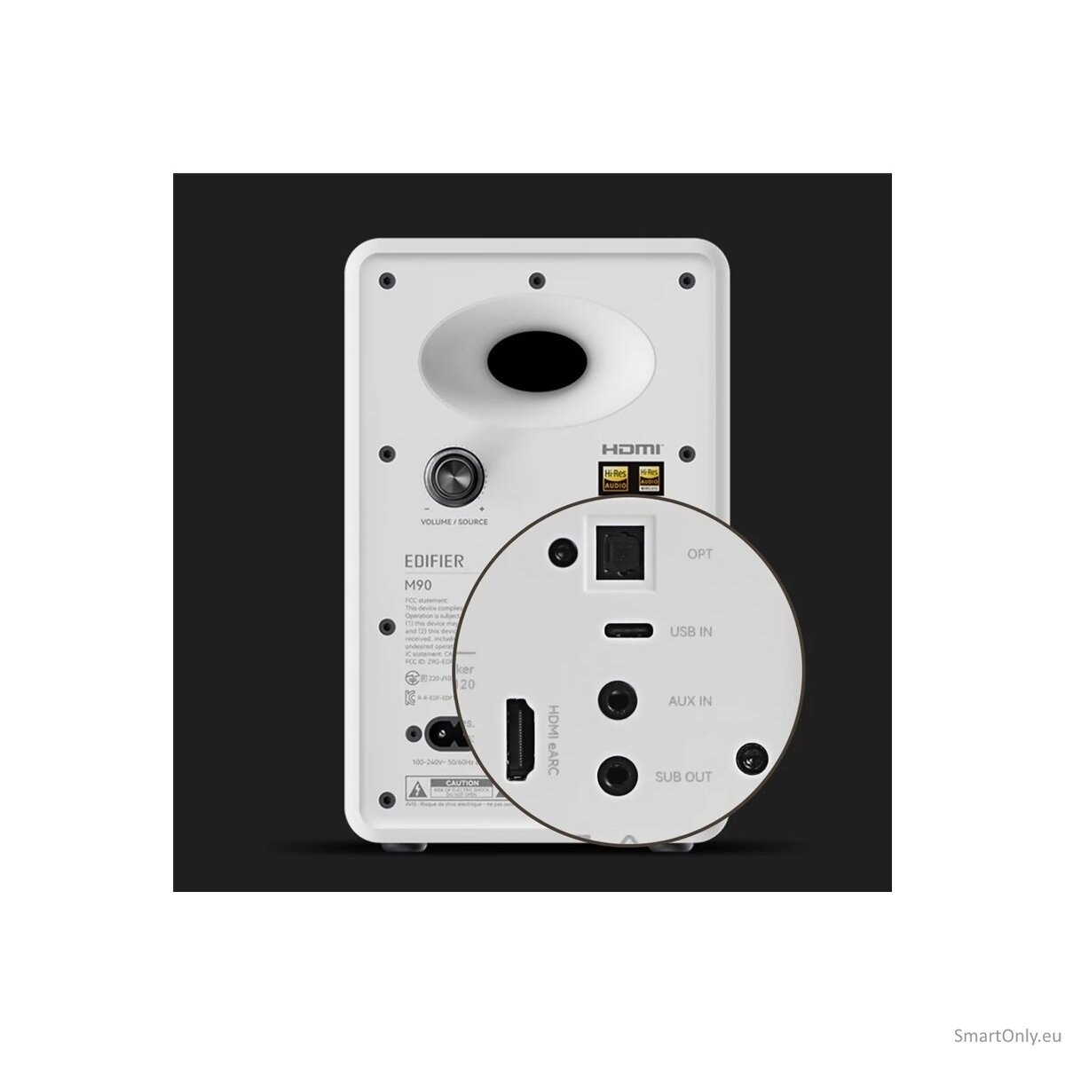 Edifier M90 Compact Active 2.0 Speakers, White 14