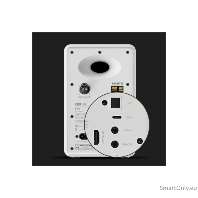 Edifier M90 Compact Active 2.0 Speakers, White 14