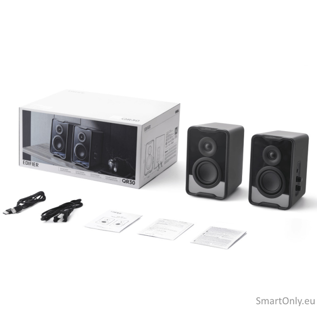 Edifier Speaker System | QR30 | 15W+15 W | Bluetooth | Black | Wireless connection 5 Edifier Speaker System | QR30 | 15W+15 W | Bluetooth | Black | Wireless connection 5