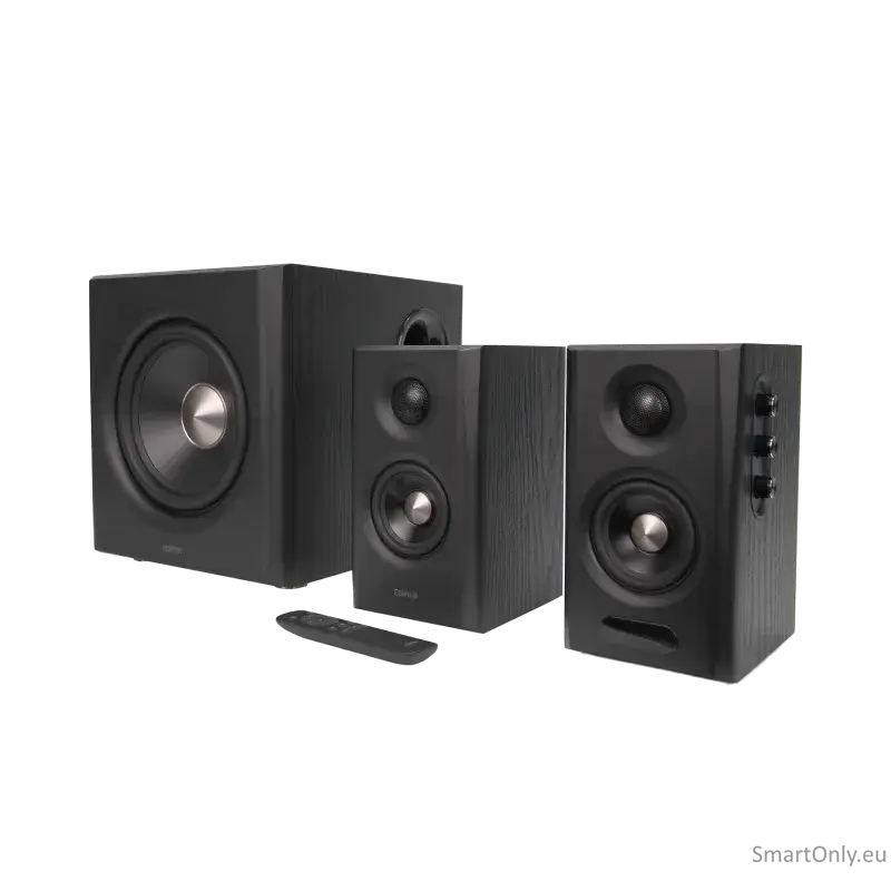 Edifier S355DB Bookshelf Speaker and Subwoofer 2.1 Speaker System, Black EU Plug